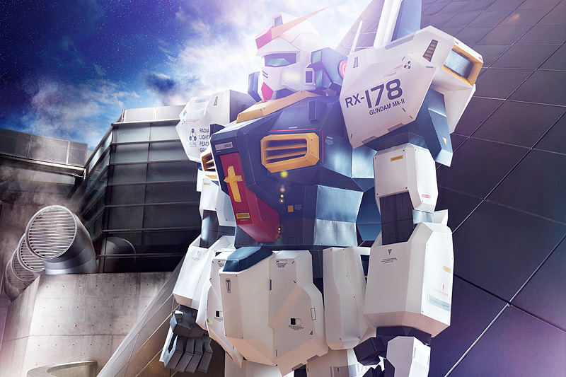 Illustration for article titled This Man-Sized Gundam Model is Amazing